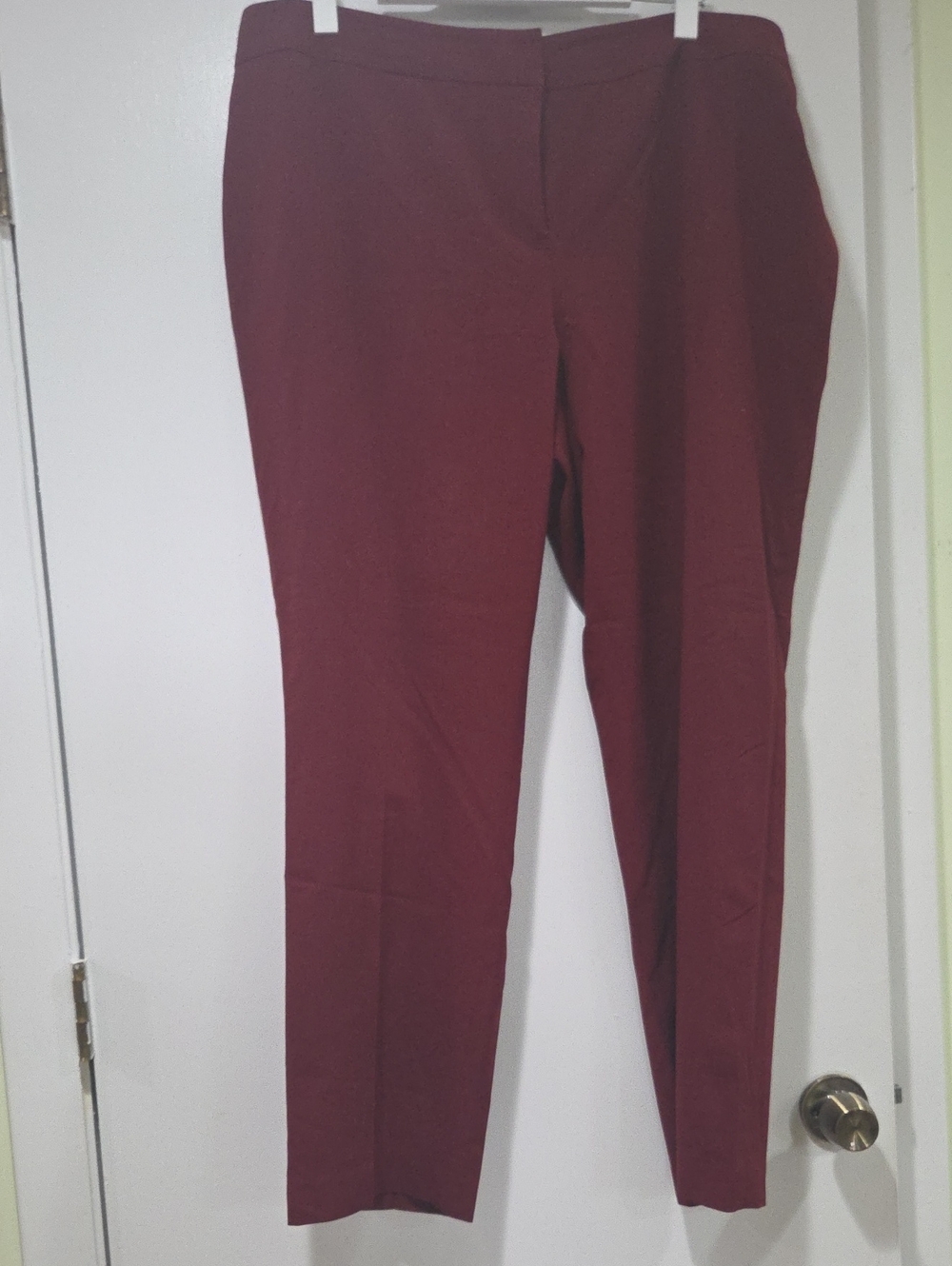 Nine West Women's Burgundy Slim Trousers